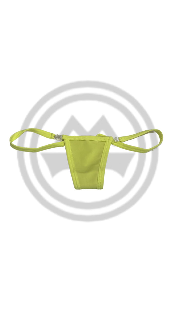 Thin Clip G-String - Neon Yellow - Model Express VancouverLingerie