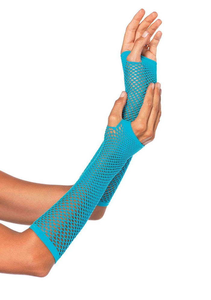 Triangle Net Fingerless Gloves Blue - Model Express VancouverAccessories