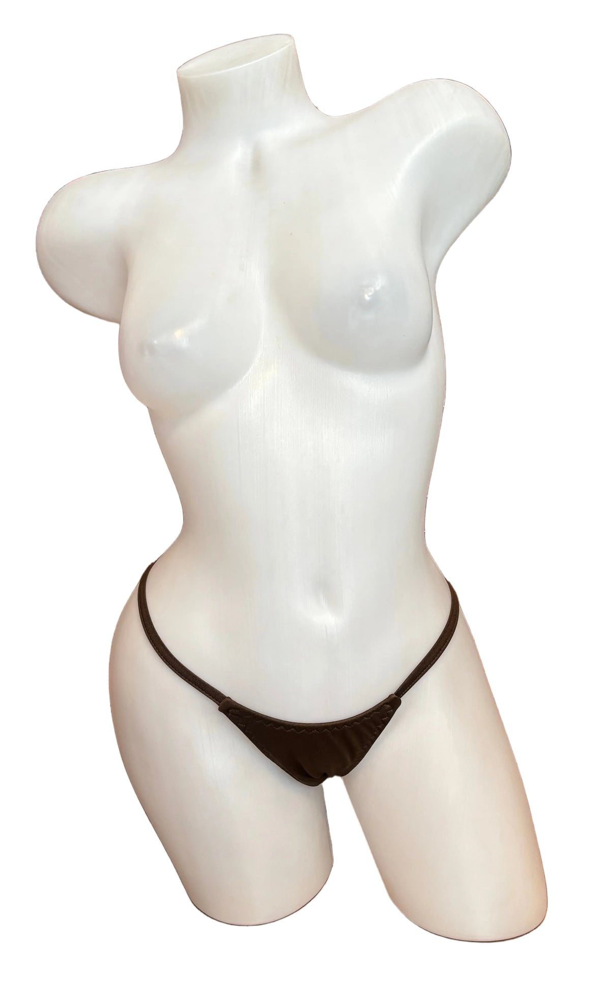 Black BL bikini detachable G-string with minimal coverage and thin straps, shown on a plain background.
