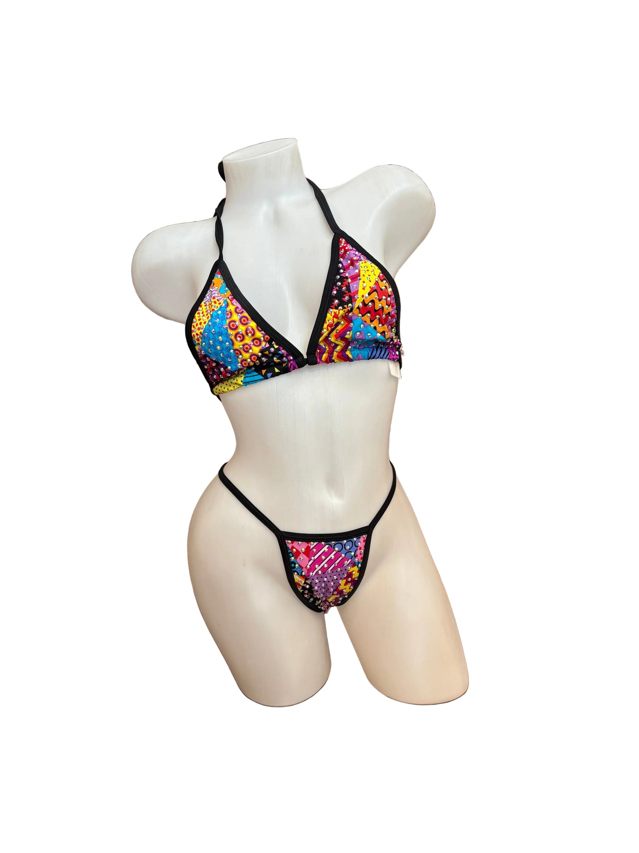 Rhinestone Bikini Multi Patchwork - Model Express Vancouver