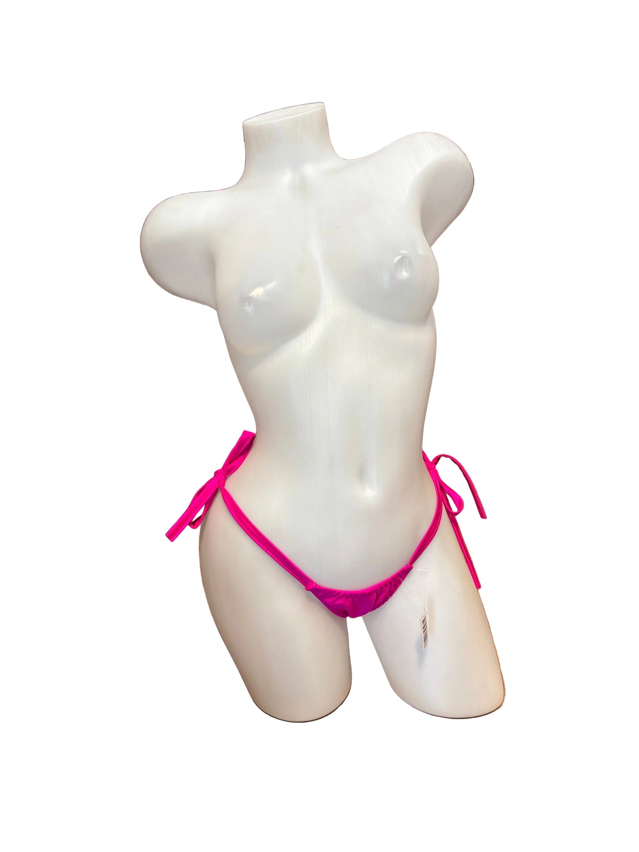Side Tie Y-Back G-String Fuchsia