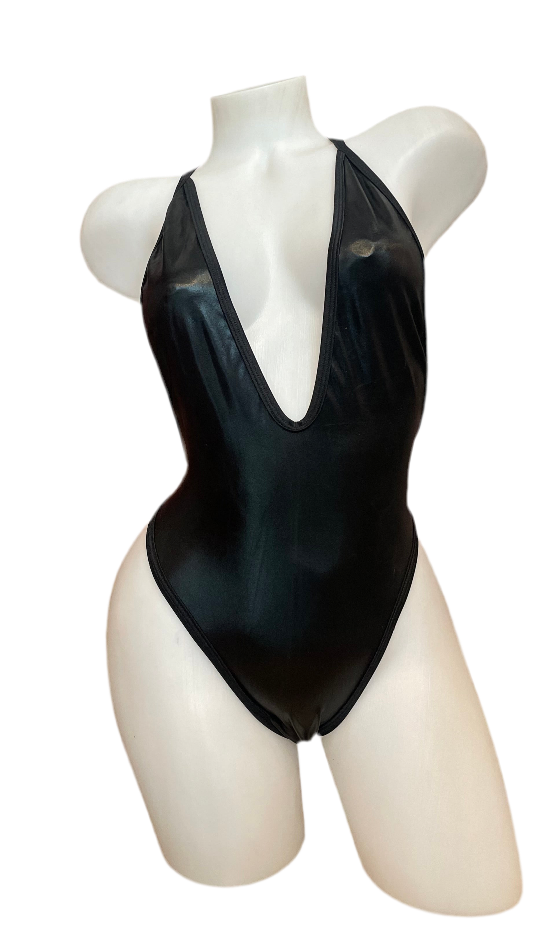Rhinestone Bodysuit Matte Wetlook - Model Express Vancouver