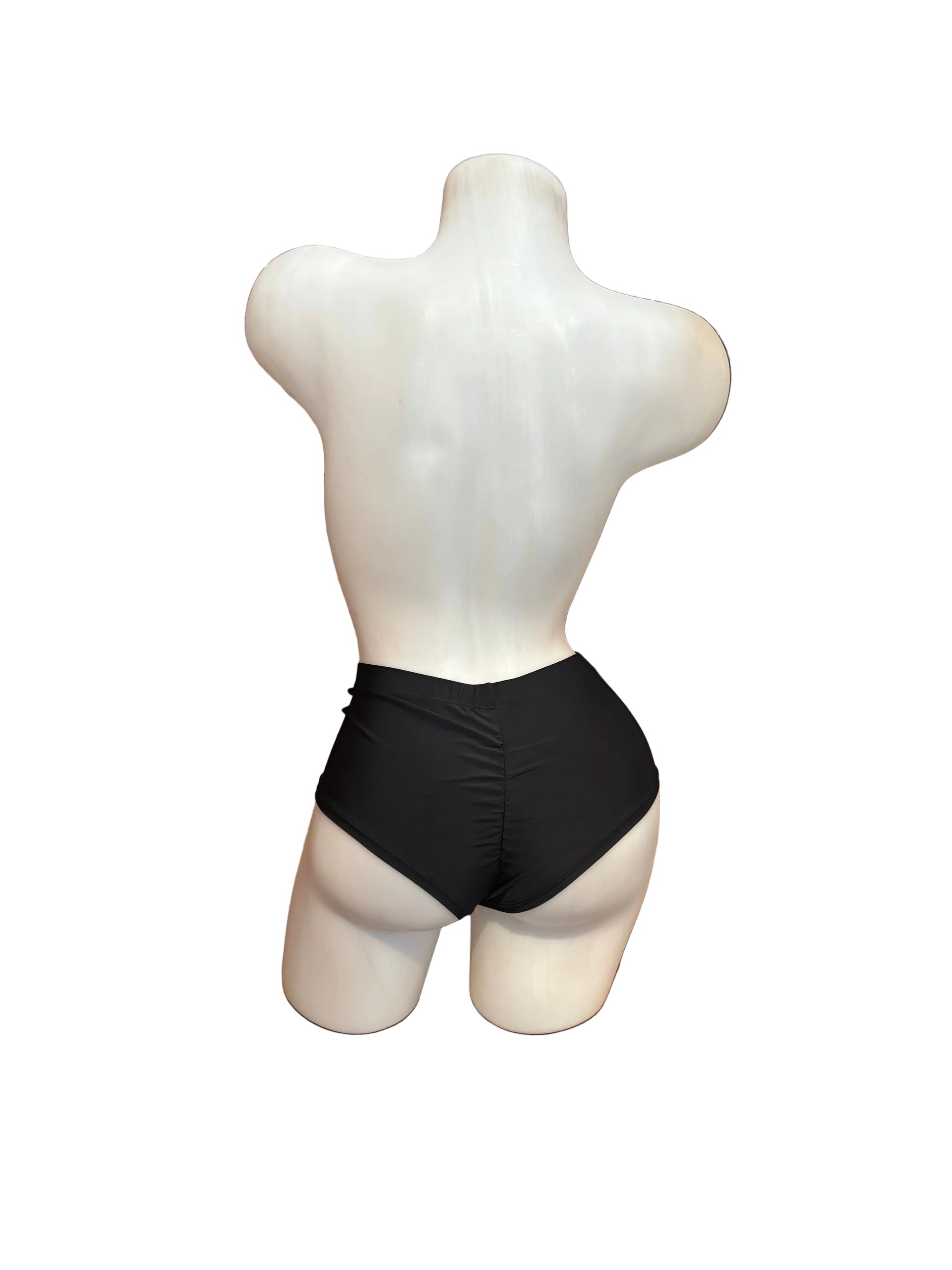 Scrunch Back High Waisted Shorts - Model Express Vancouver