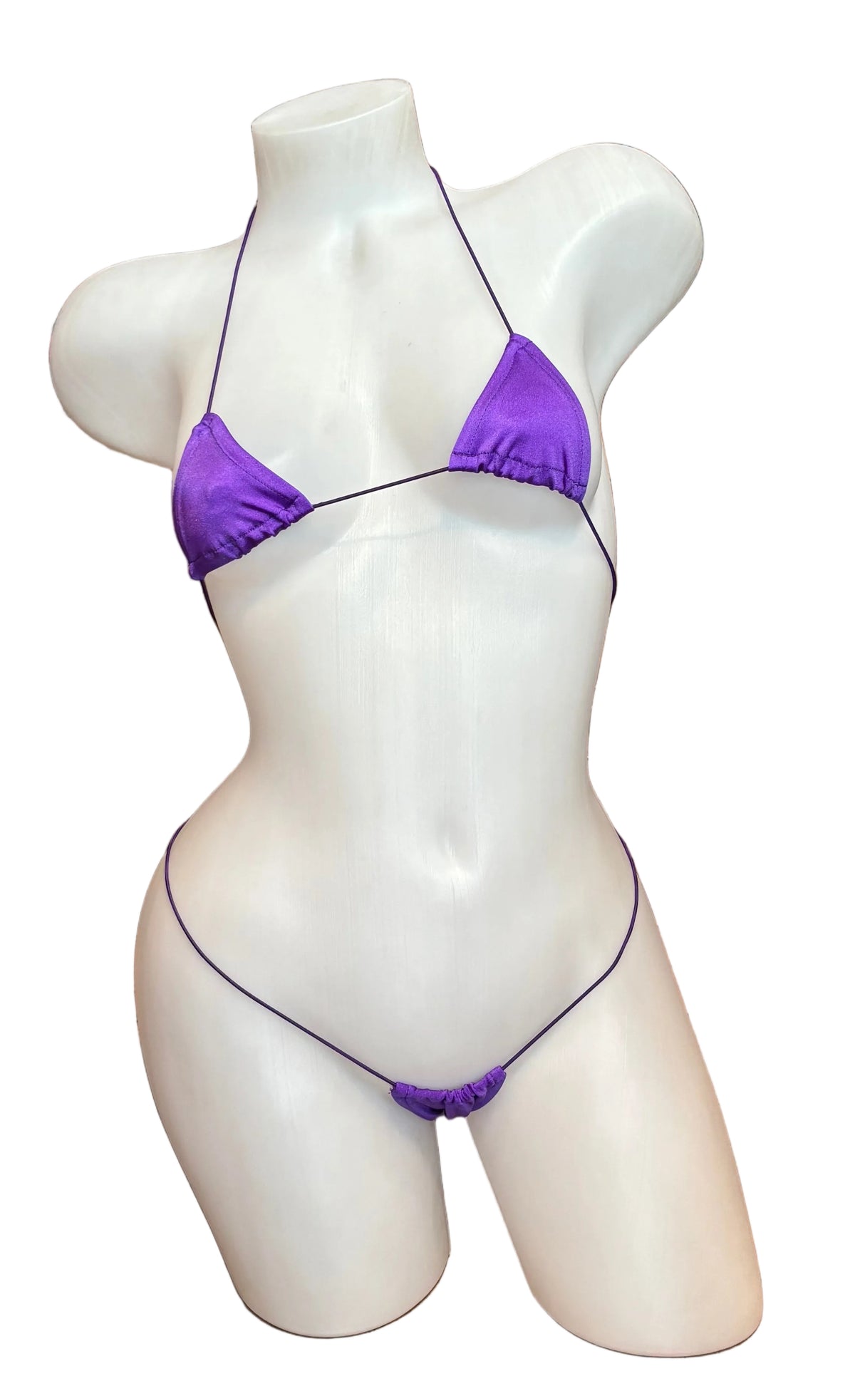 Purple BL Micro Nudie Bikini lingerie set with minimal coverage and delicate fabric, designed for a sleek, stylish look.