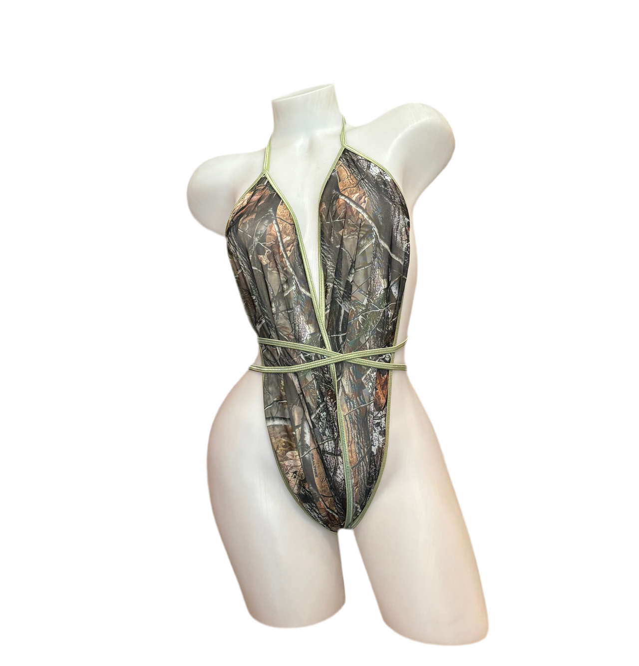 X9 Bikini: Real Tree/Green Kitten Wrap