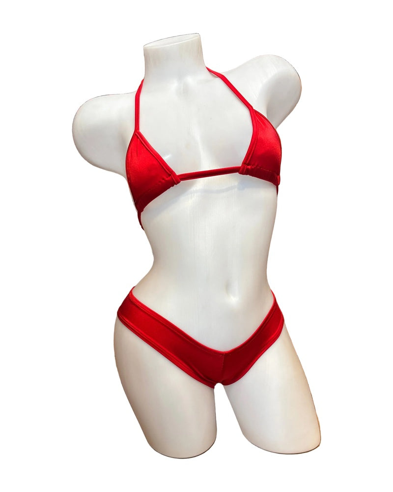 Booty Short Bikini Set - Red - Model Express Vancouver