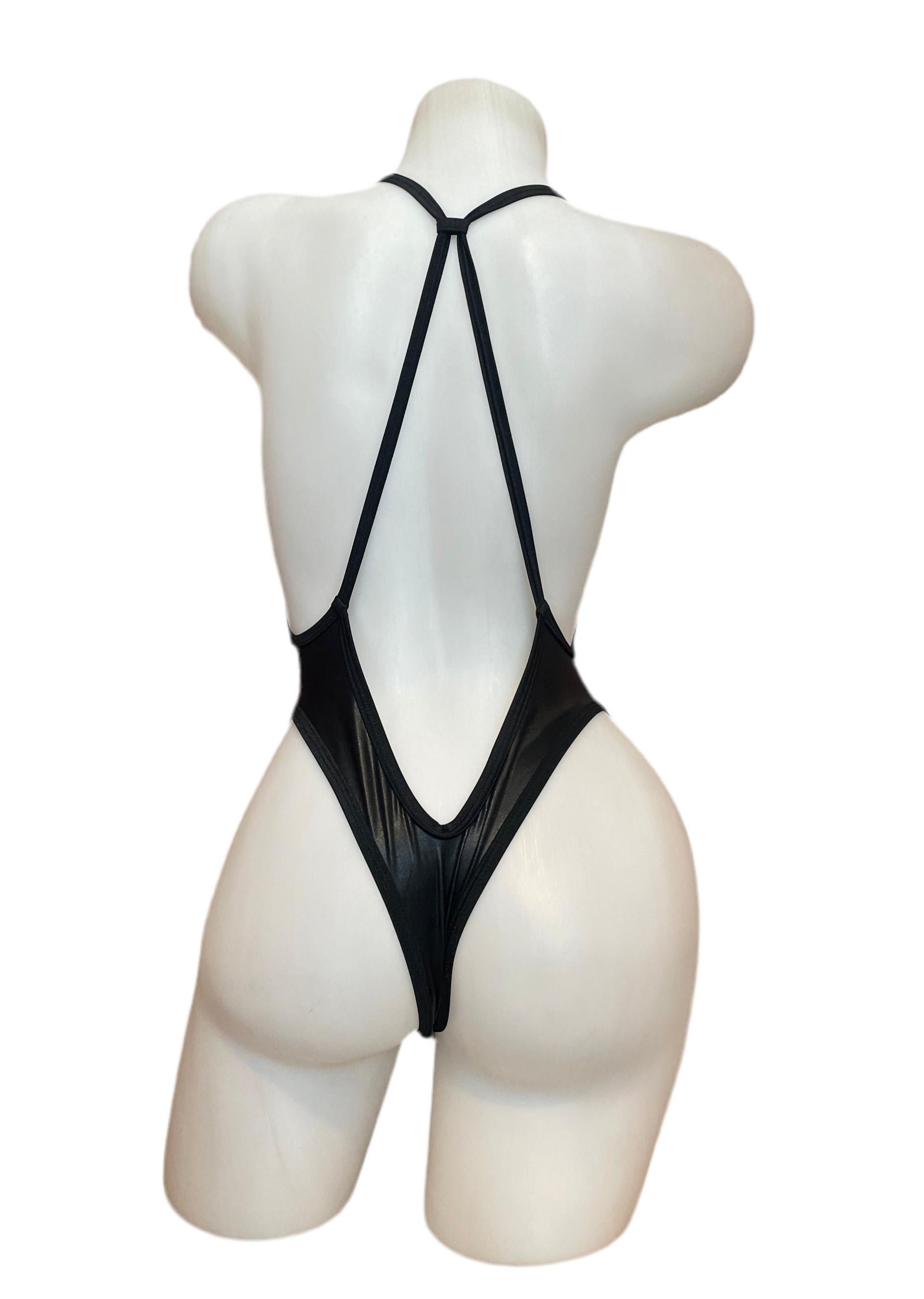 Rhinestone Bodysuit Matte Wetlook - Model Express Vancouver