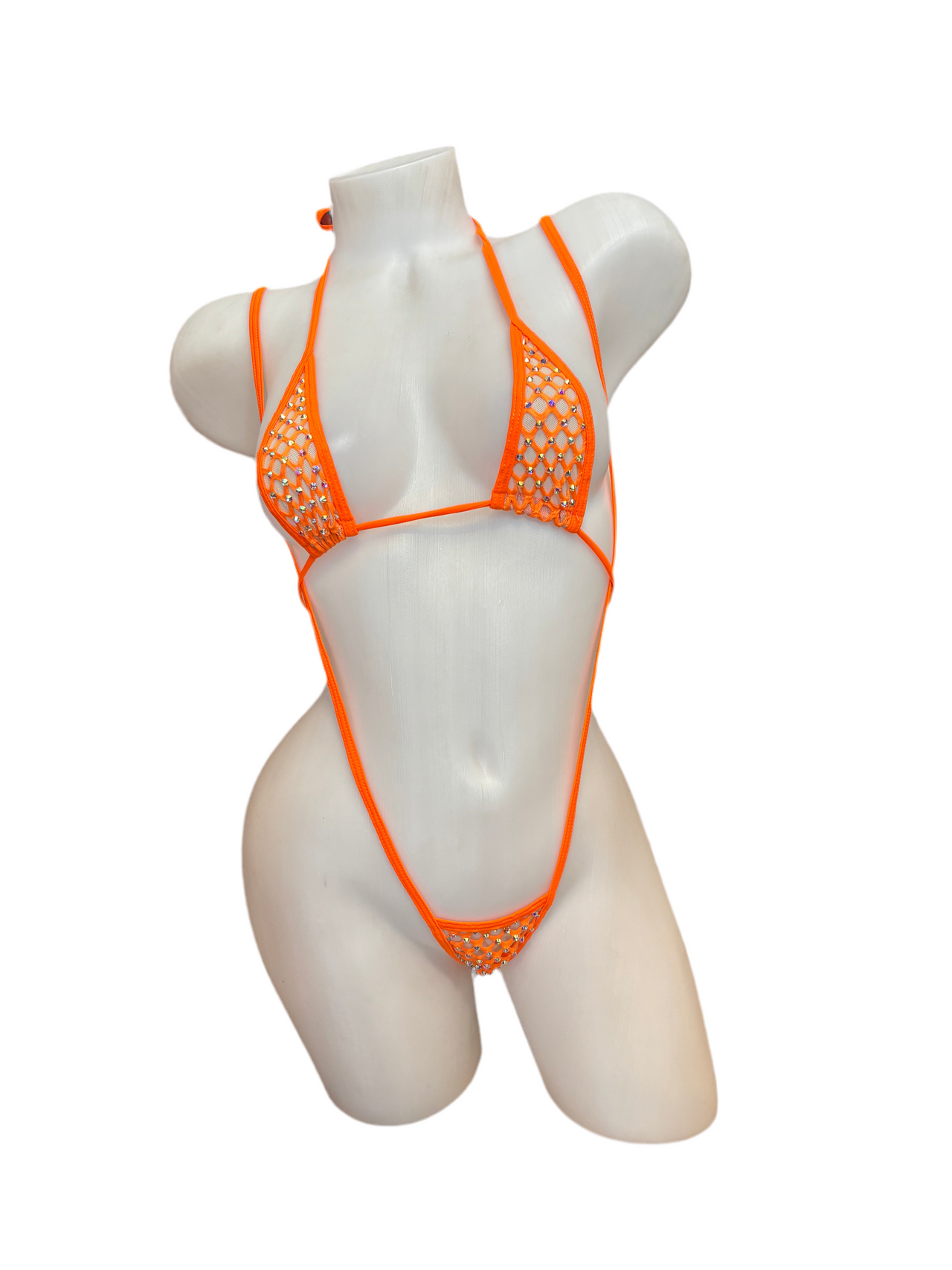 Crystal Sling Shot Bikini Orange - Model Express Vancouver
