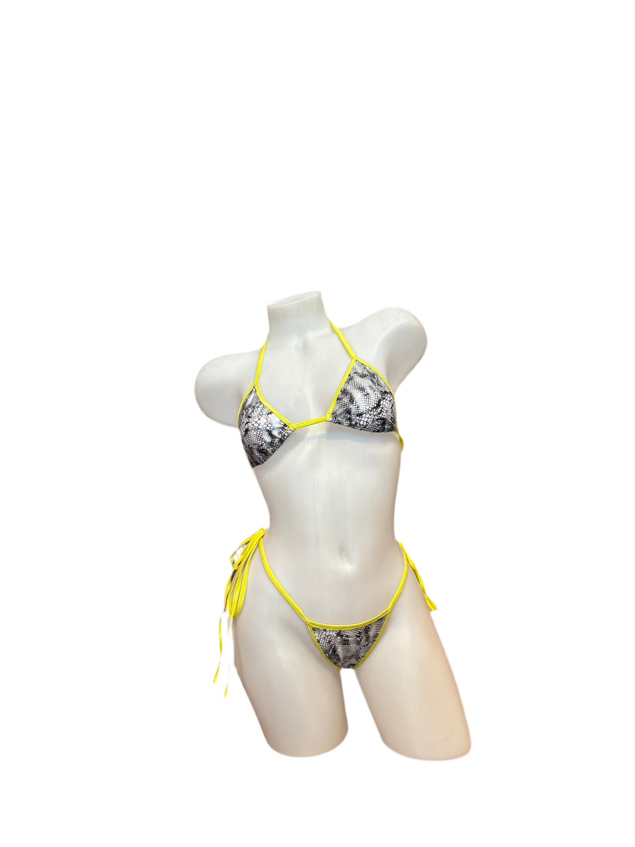 X9 Bikini: Snake Skin Yellow