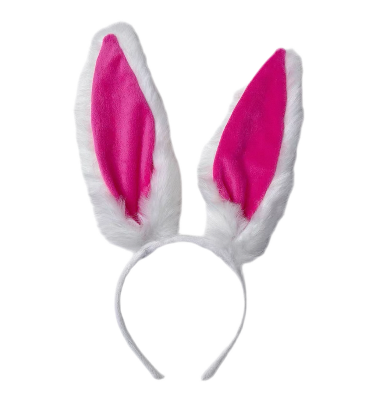 Fur Bunny Ears White/Pink