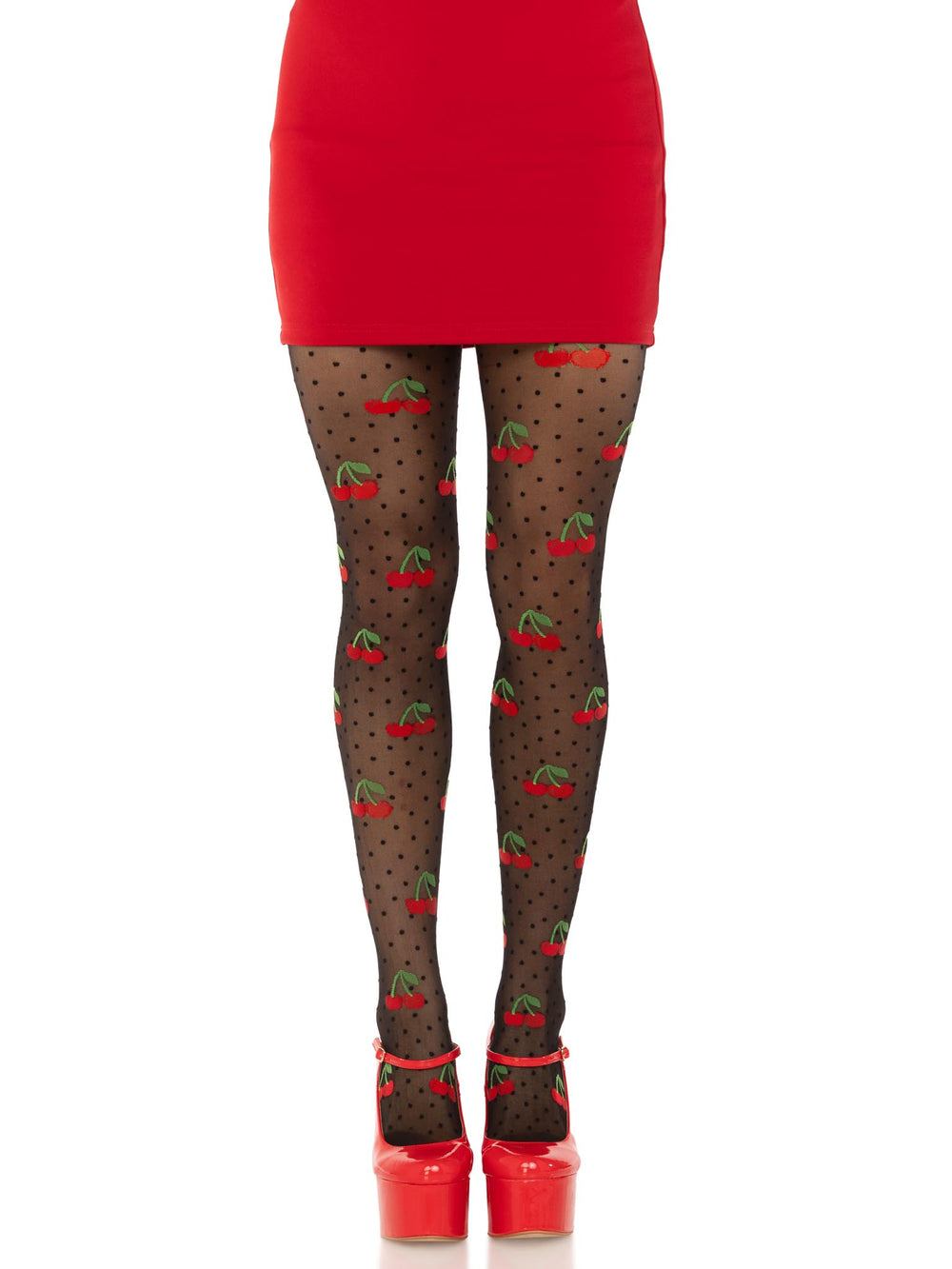 Polka Dot Cherry Tights - Model Express Vancouver