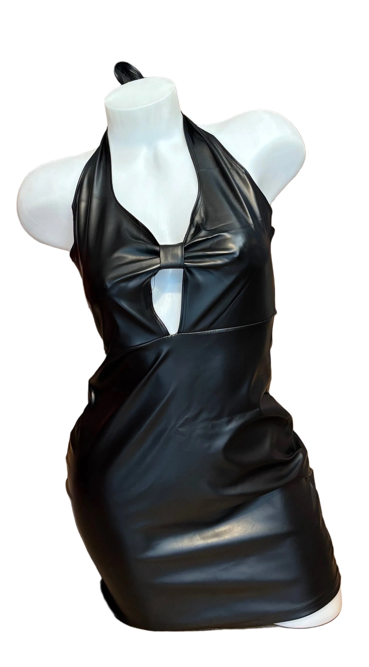 Black Wet Look Dress