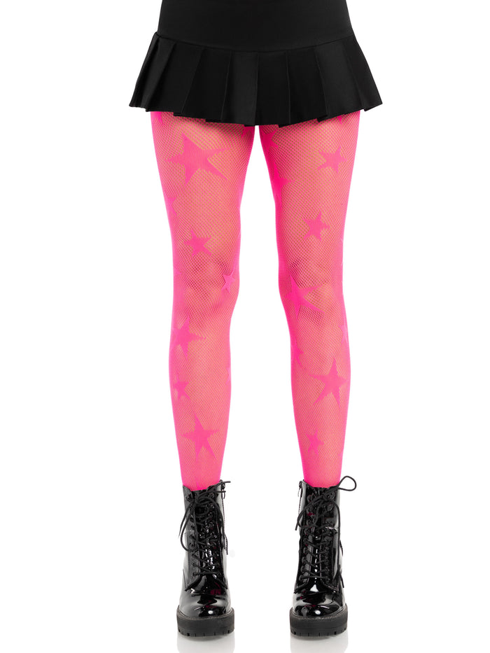 Star Net Tights Pink