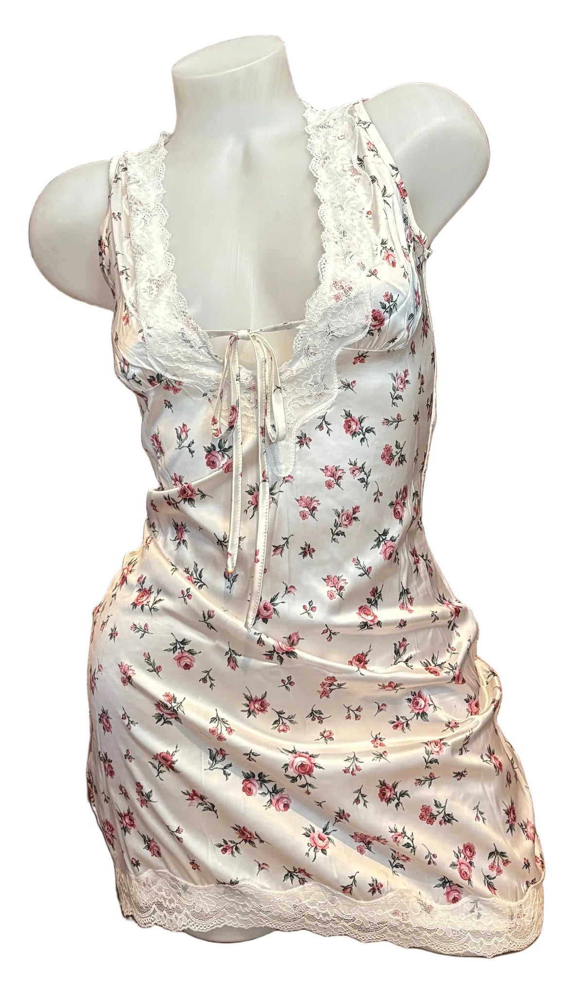 Floral Print Lace Dress