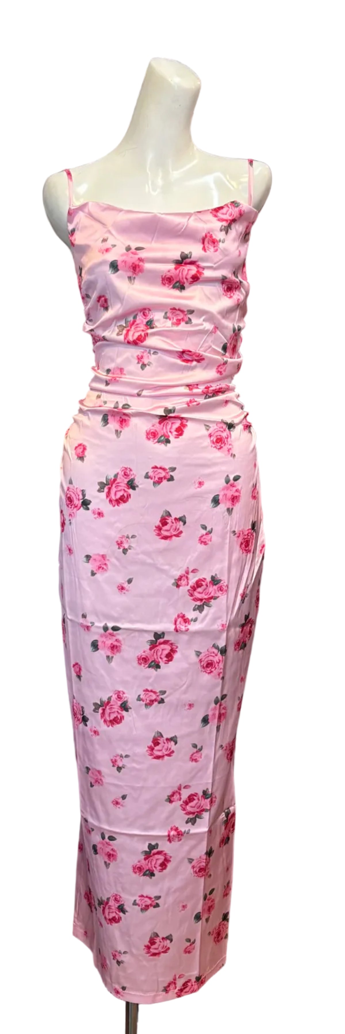 Pink Rose Maxi Dress
