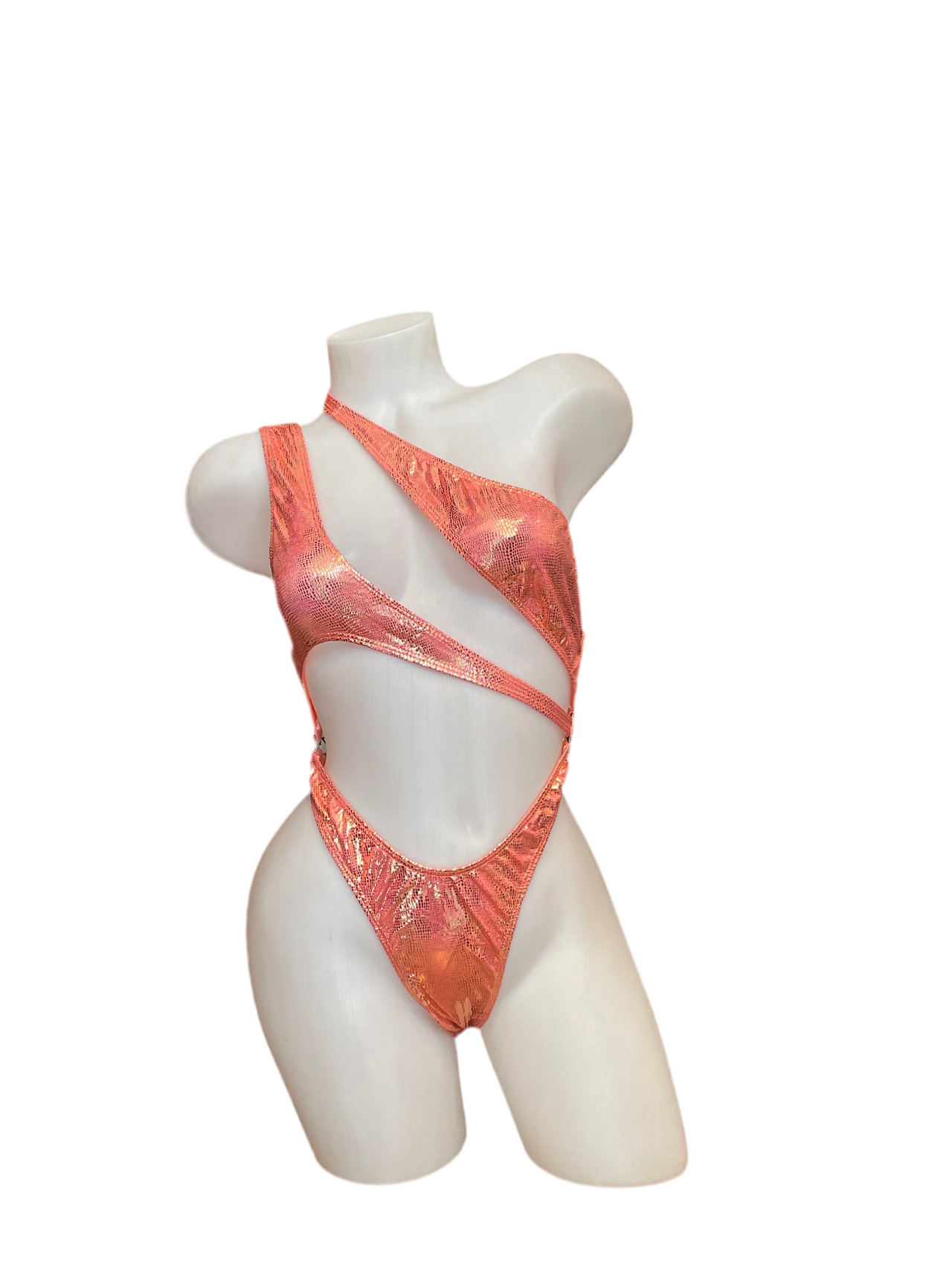 Asymmetrical Bodysuit - Copper - Model Express Vancouver