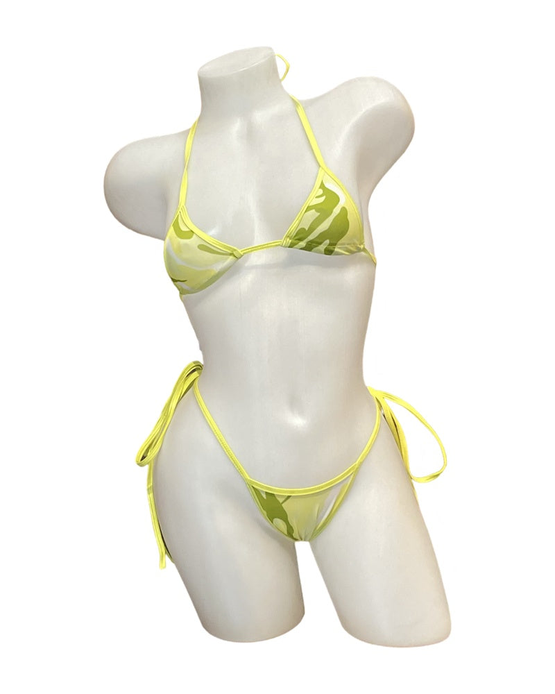 X9 Bikini: Citrus Camo (Thong Bottoms)