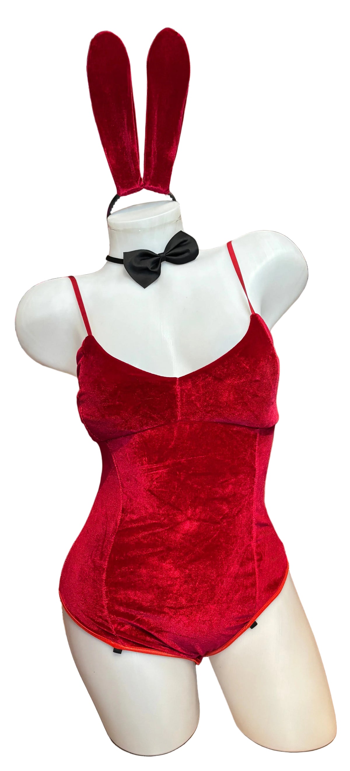 Velvet Bunny Costume Red