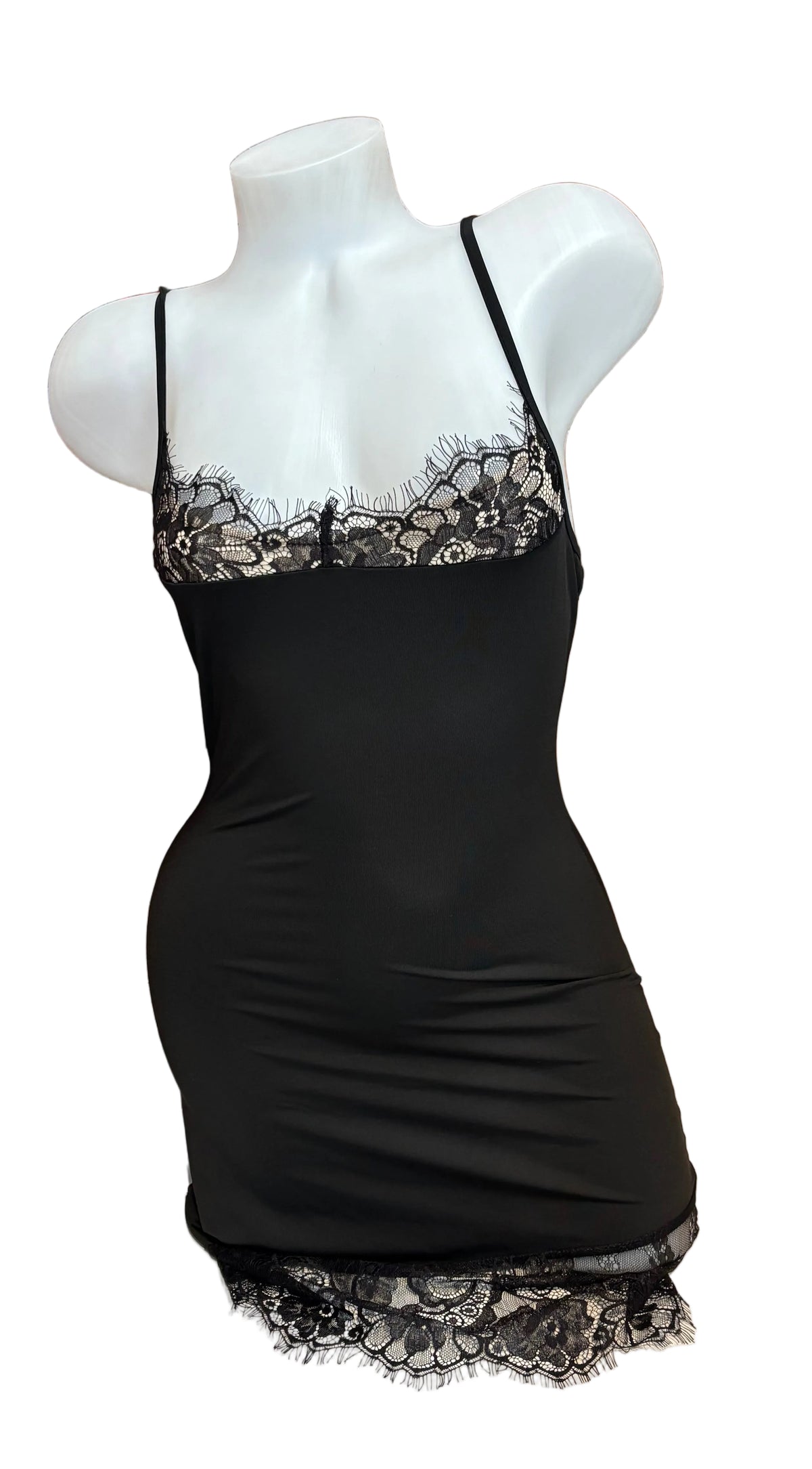 Lace Detail Mini Dress