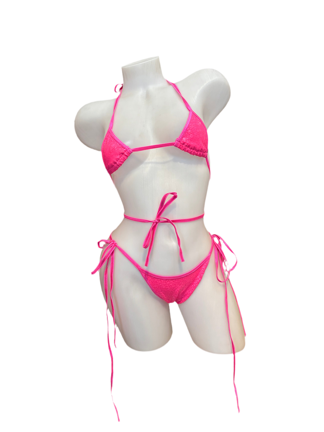 X9 Bikini (Thong): Bubblegum Boa Bikini