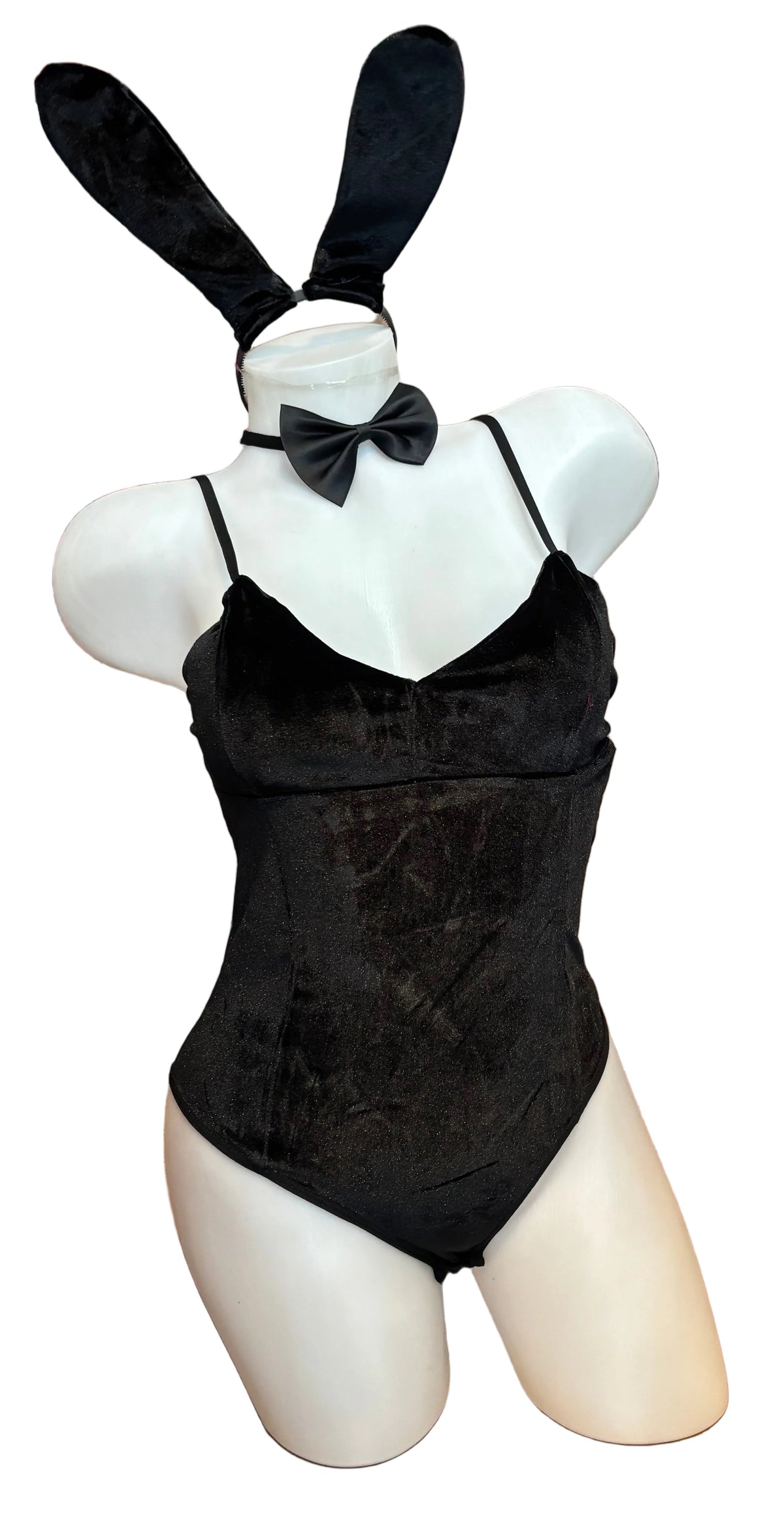 Velvet Bunny Costume Black