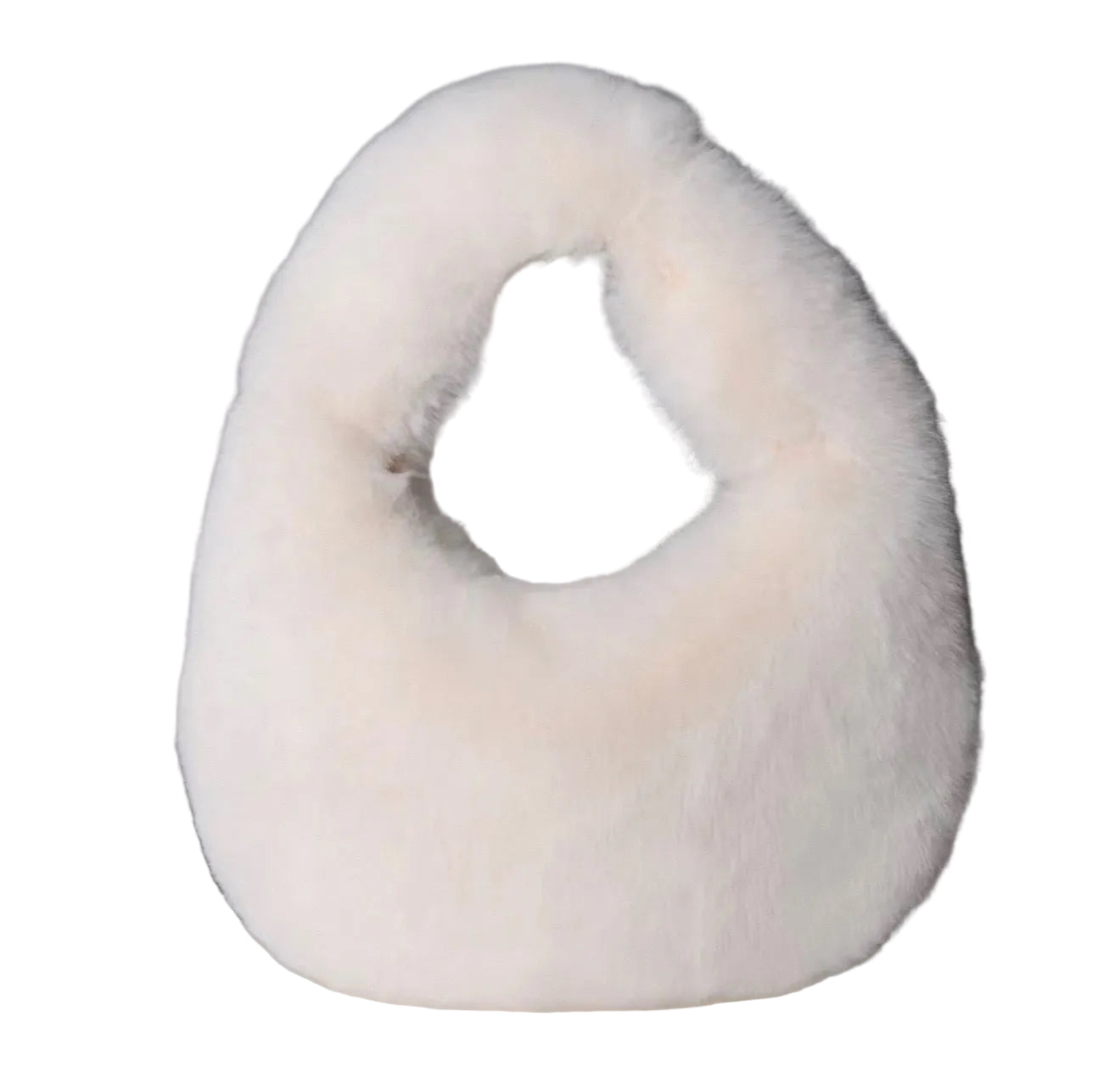 Plush Fur Crescent Bag - Model Express Vancouver
