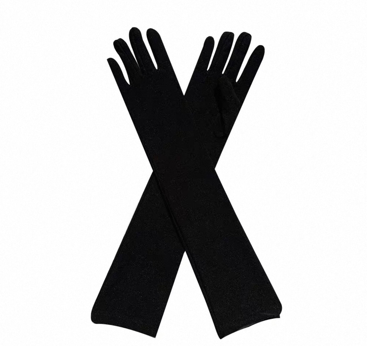Elbow Length Gloves Black