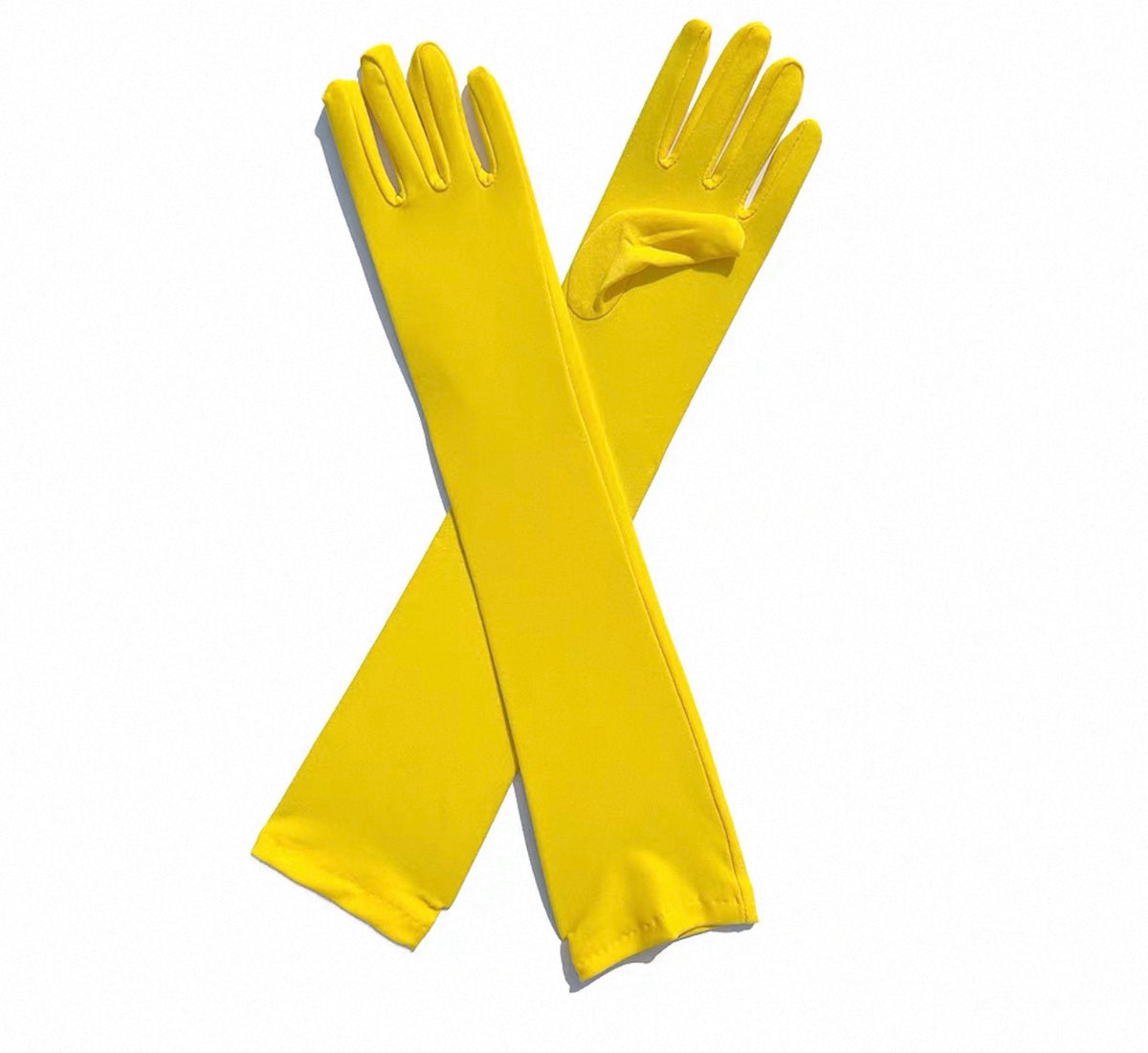Elbow Length Gloves Yellow