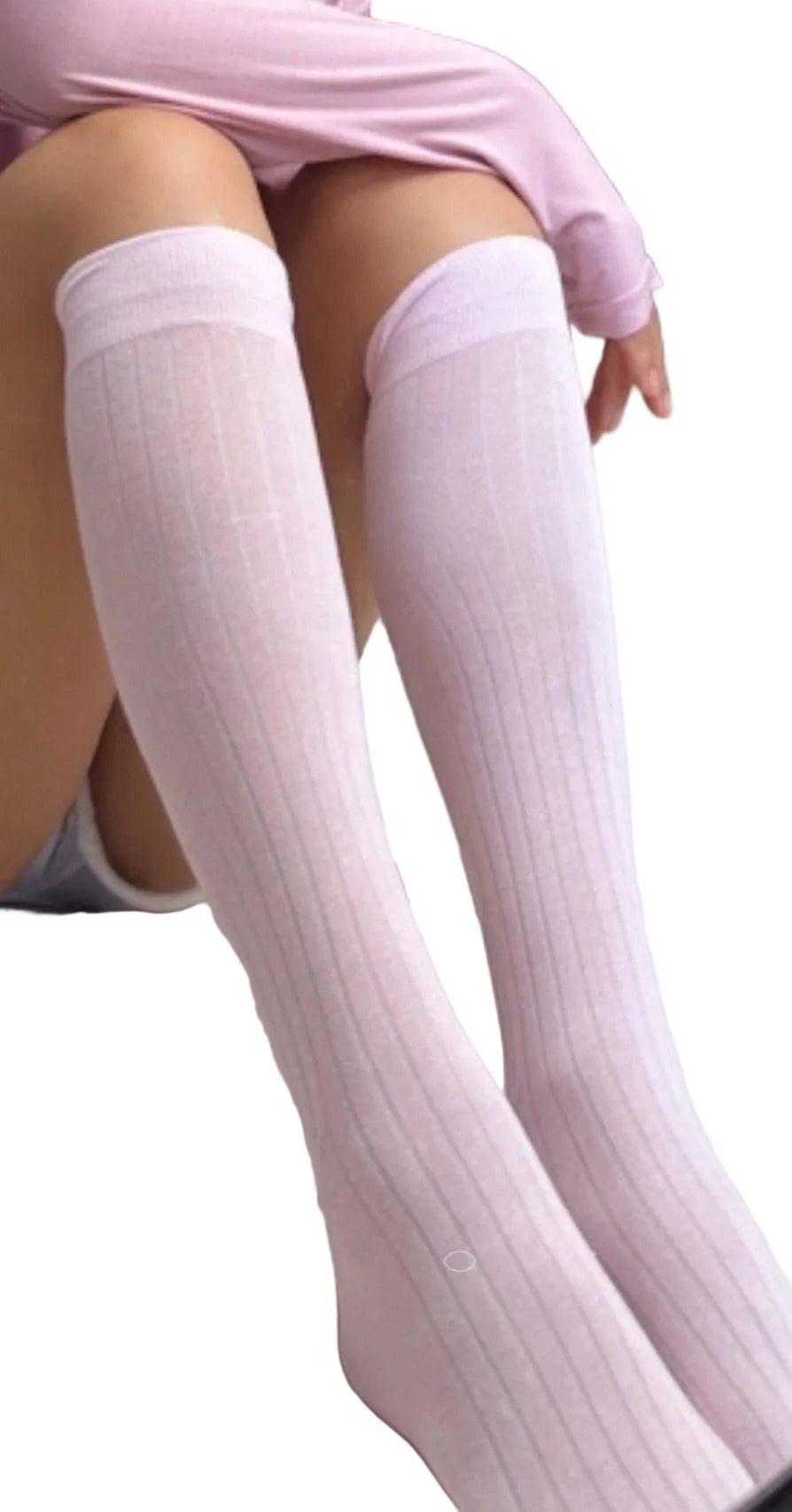 Knee High Socks Baby Pink - Model Express Vancouver