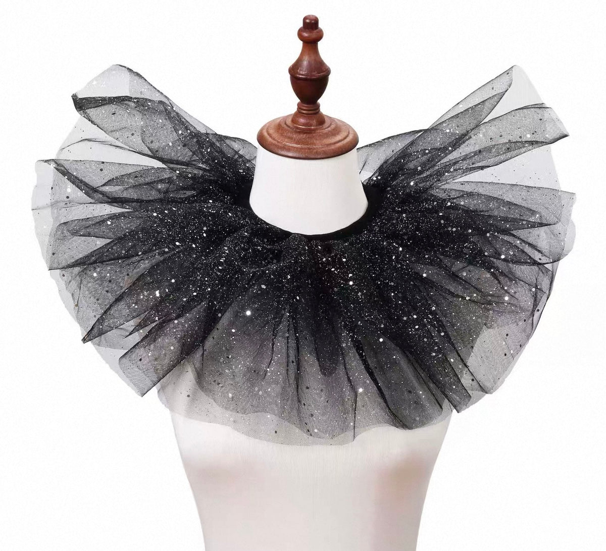 Clown Ruff Black Sparkle