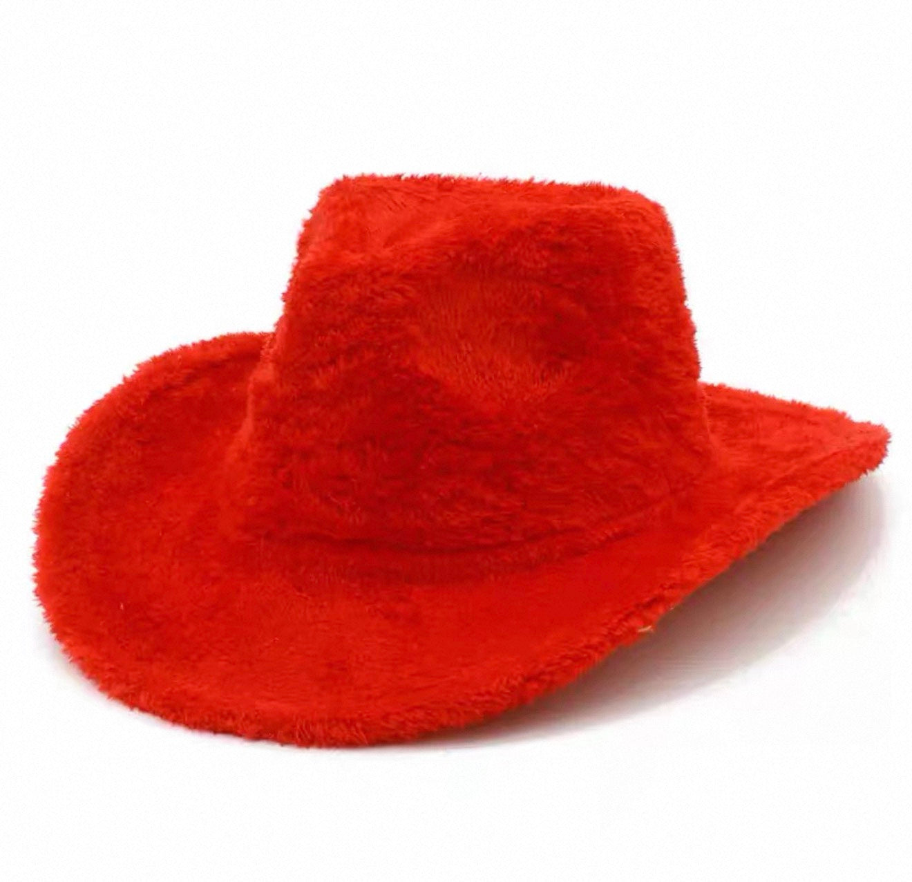 Fur Cowboy Hat Red - Model Express Vancouver