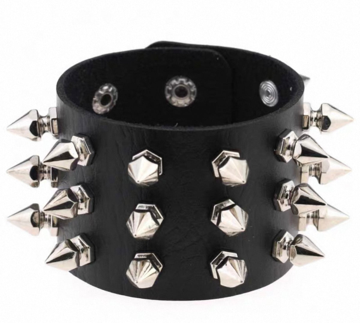 Cuffs - 3 Row Spikes
