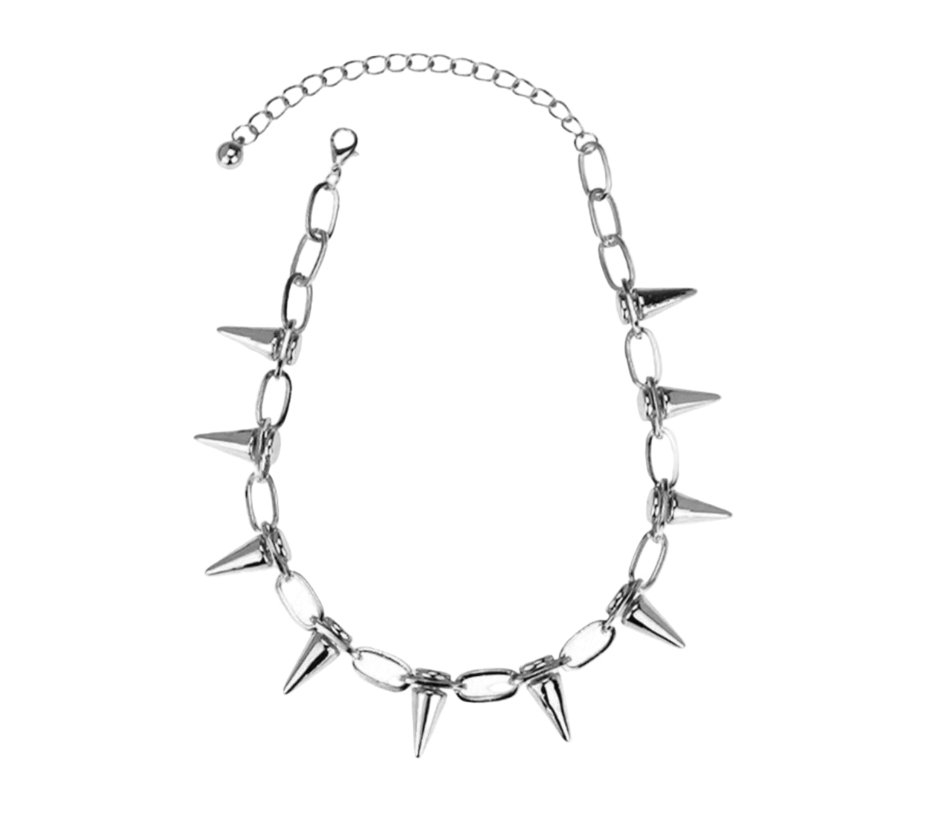 Metal Spike Choker Silver - Model Express Vancouver