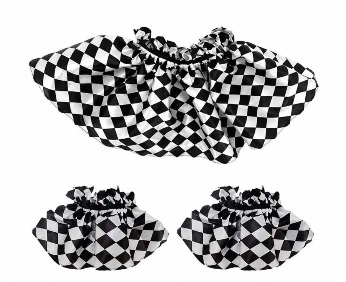 Checker Clown Ruff and Sleeves