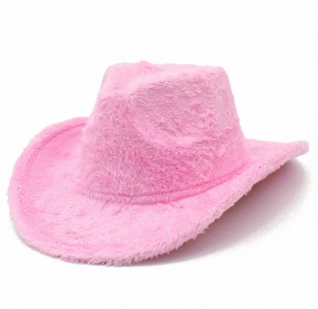 Fur Cowboy Hat Baby Pink - Model Express Vancouver