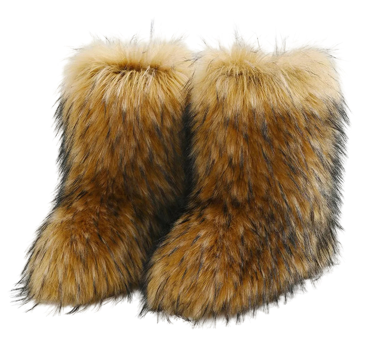 BS Fur Booties Brown - INSTORE - Model Express Vancouver