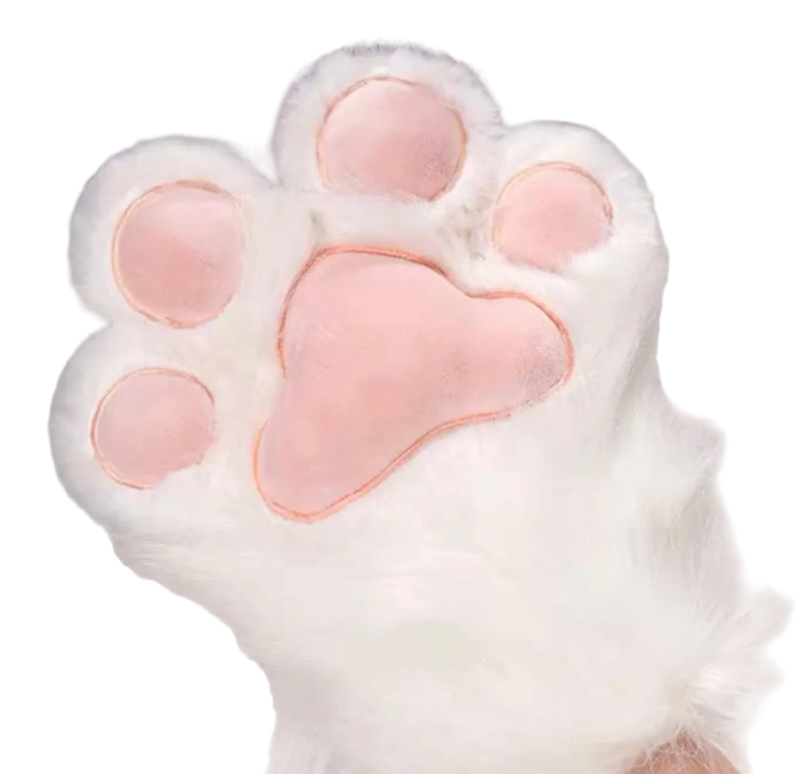 White cat paw accessories from BS, featuring detailed paw print design, perfect for decoration or costume use.