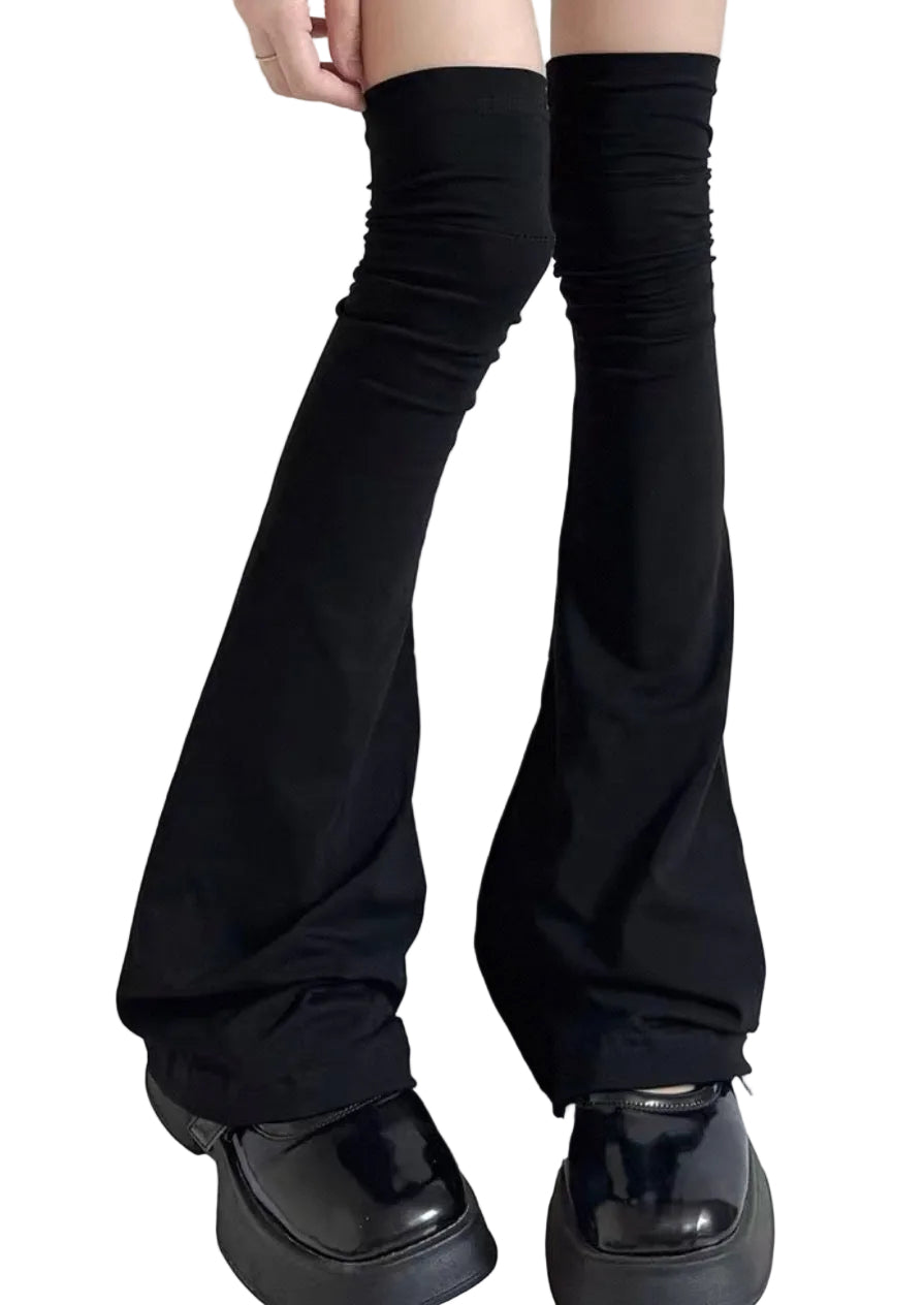 Flare Cotton Leg Warmers Black - Model Express Vancouver