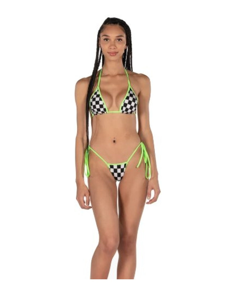 X9 Bikini: Green Motorsport (Thong) - Model Express Vancouver