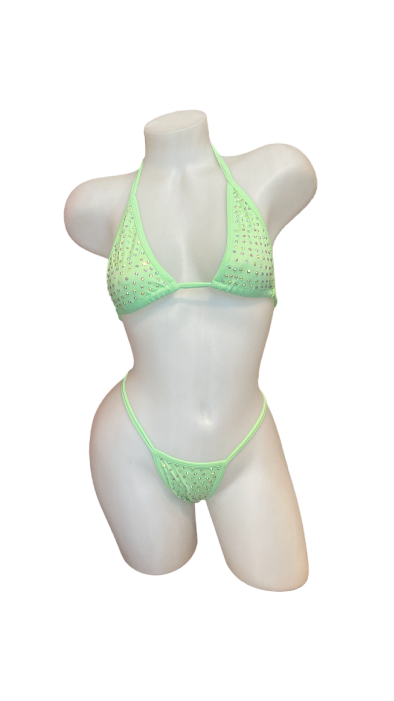 Rhinestone Bikini Mint