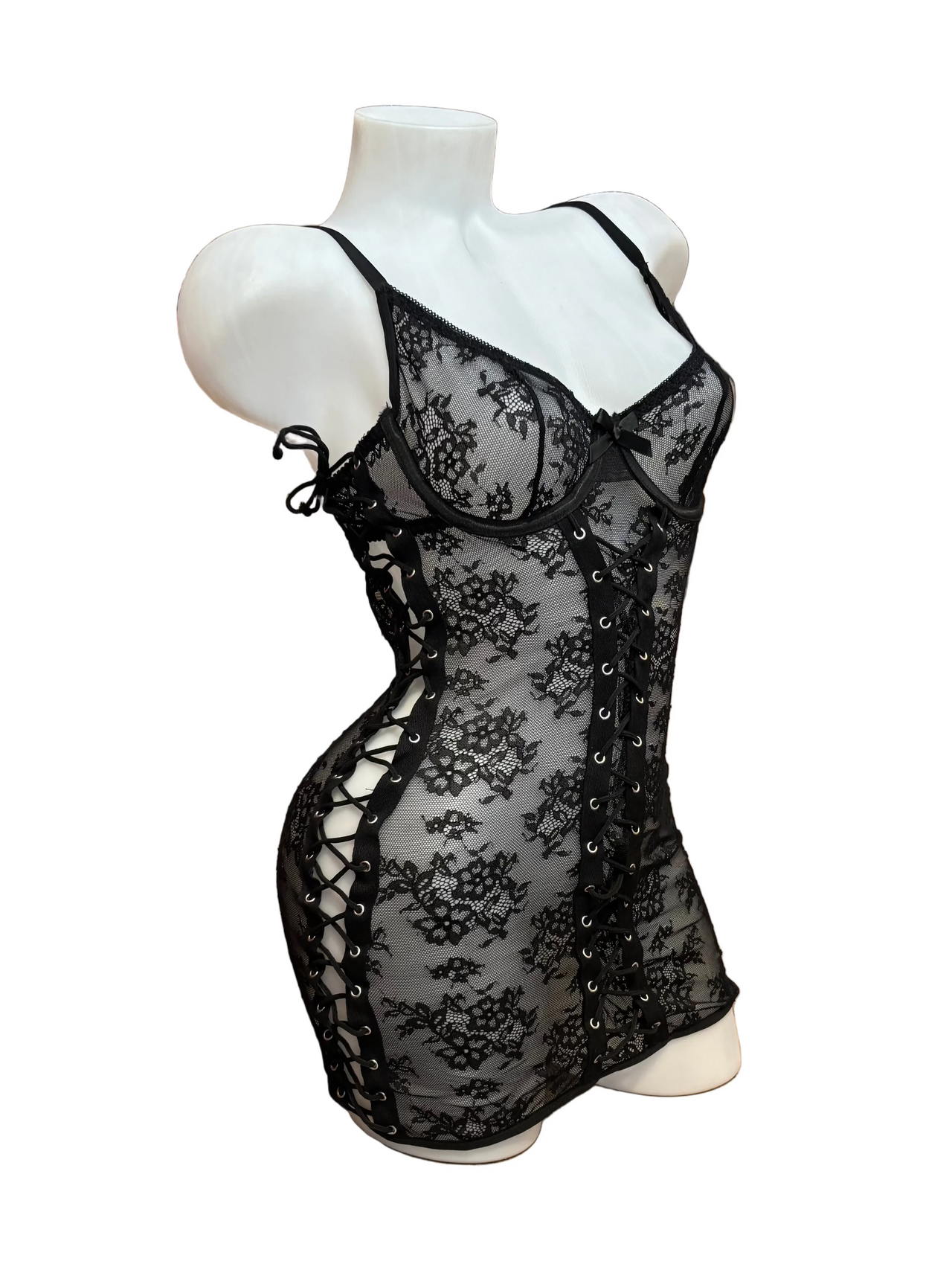 Lace Tie Sides Dress - Model Express Vancouver