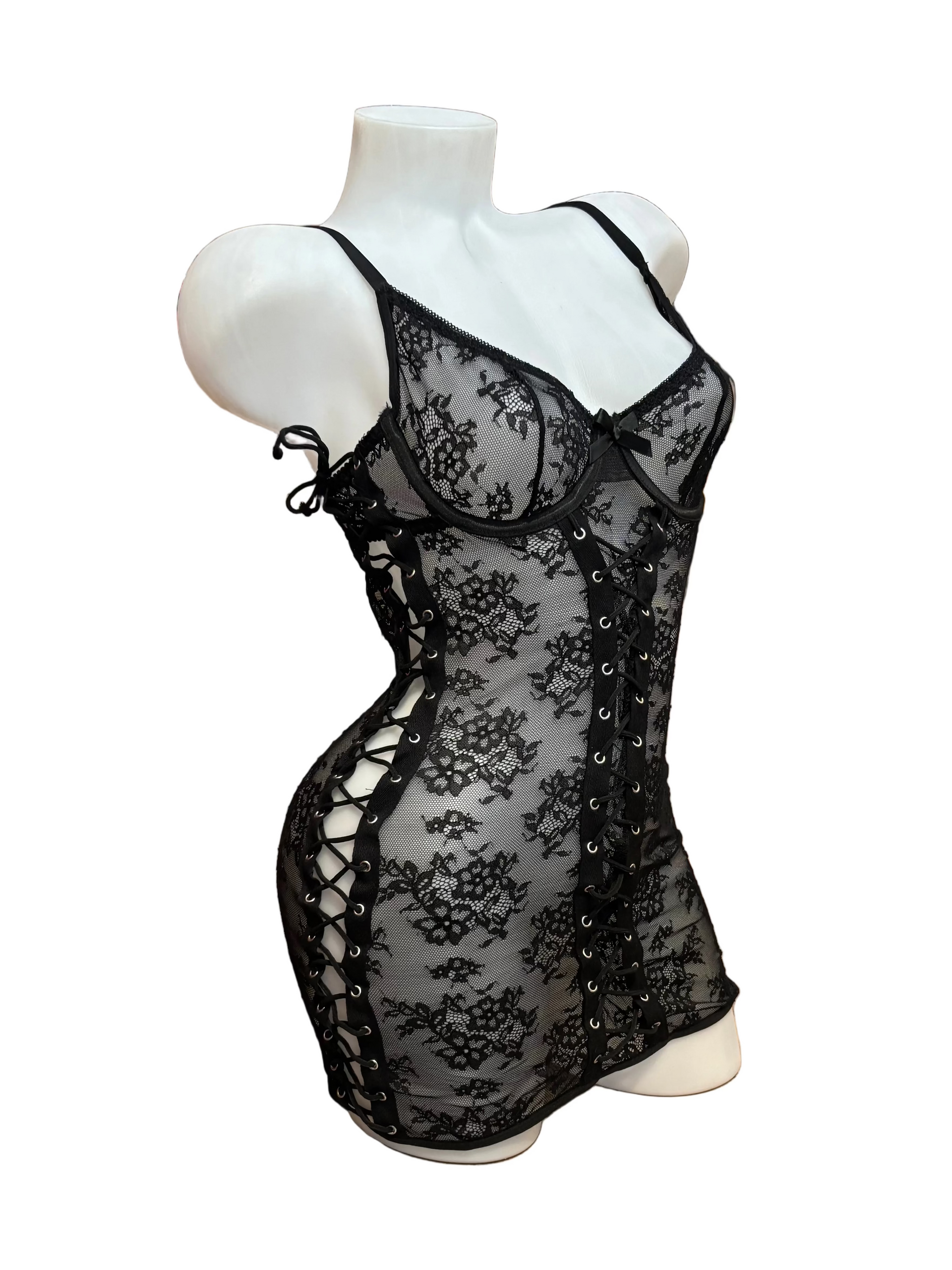 Lace Tie Sides Dress - Model Express Vancouver