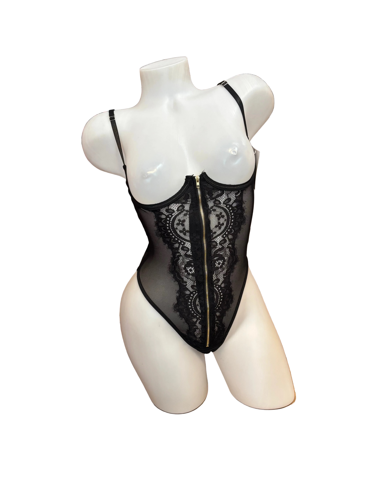 Lace Bodysuit with Zipper - Model Express Vancouver
