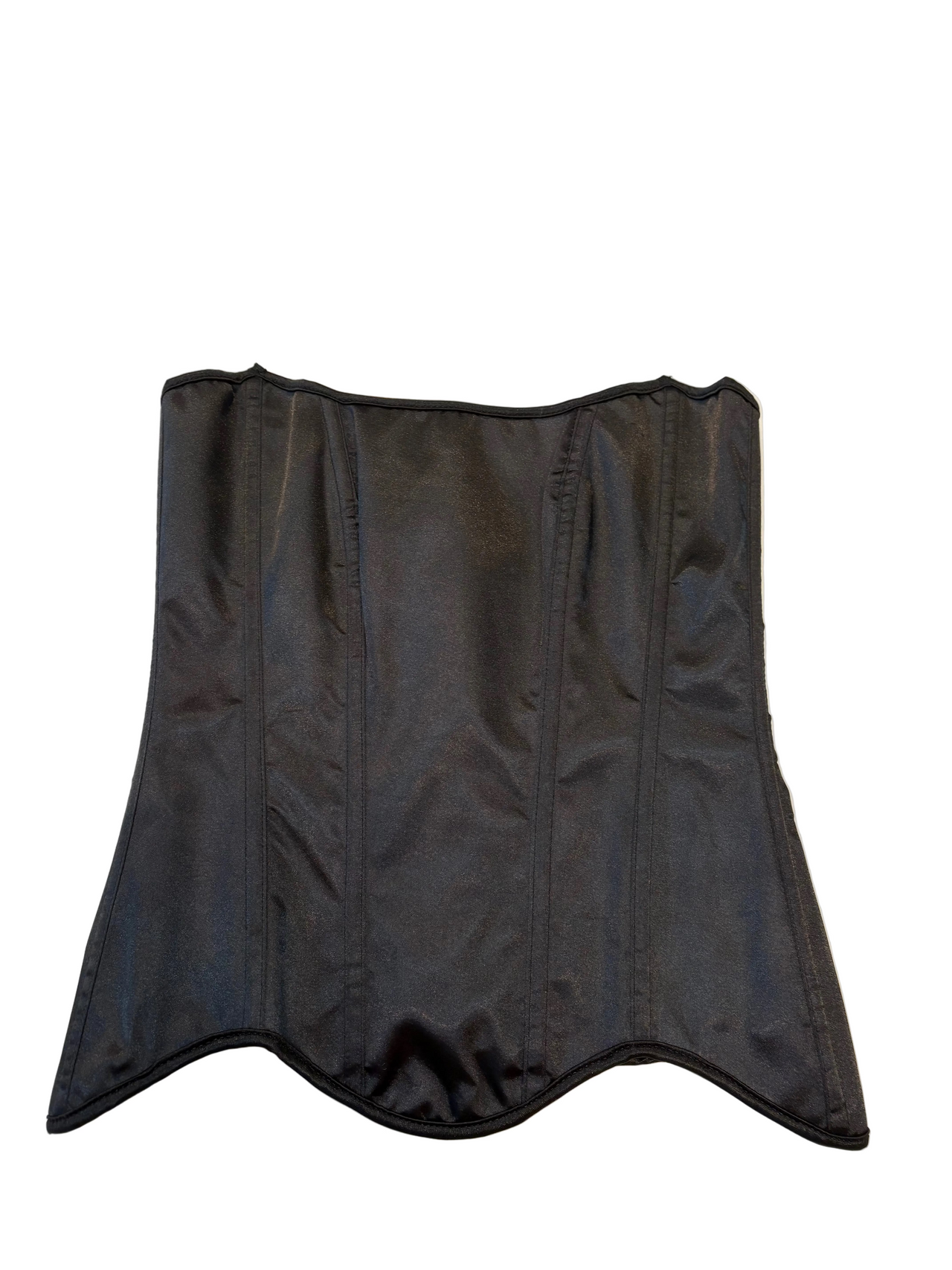 Satin Corset Black - Model Express Vancouver