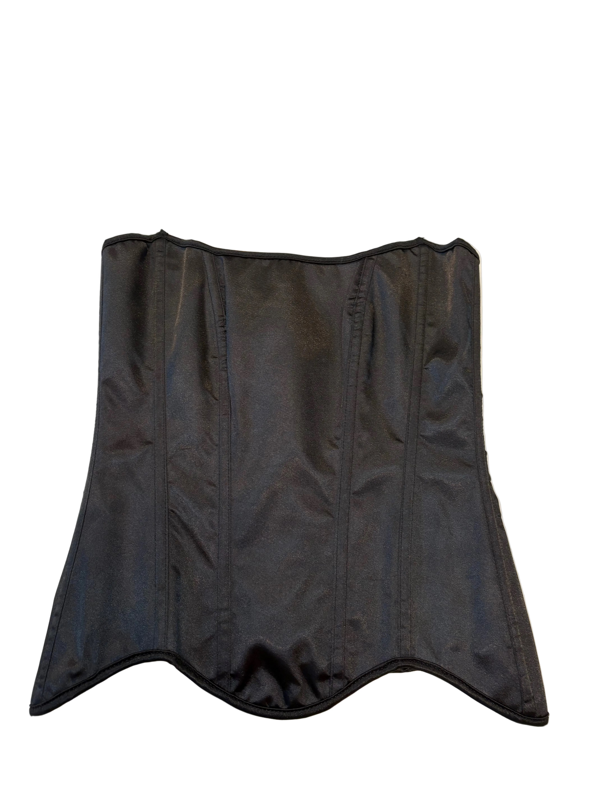 Satin Corset Black - Model Express Vancouver