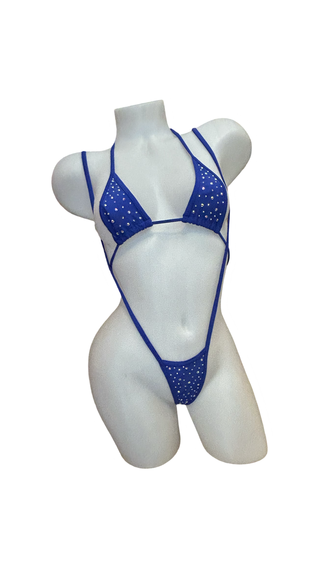 Crystal Fun Sling Shot Bikini Royal Blue