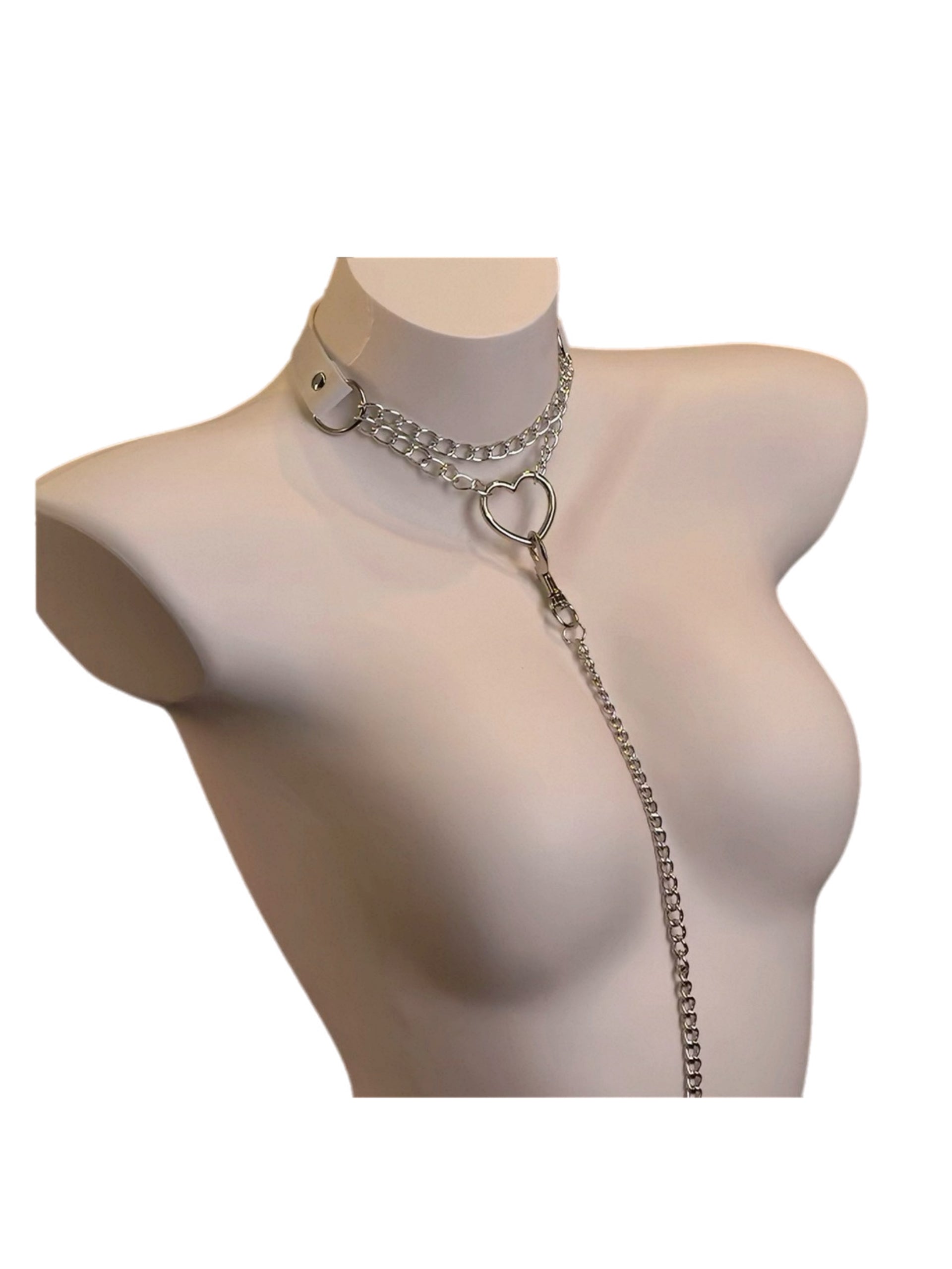 Heart Leash White - Model Express Vancouver