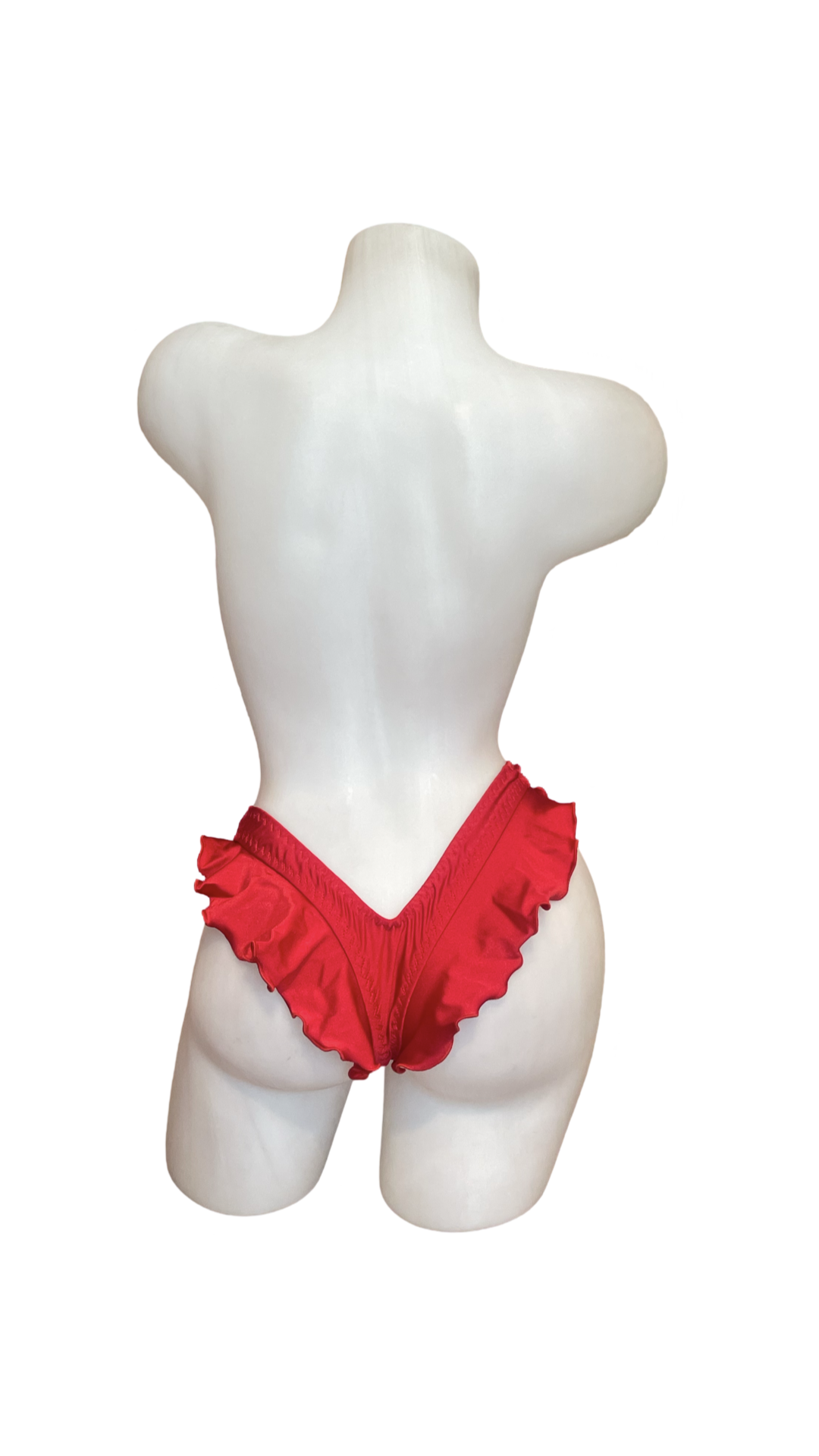 Ruffle Thong Red