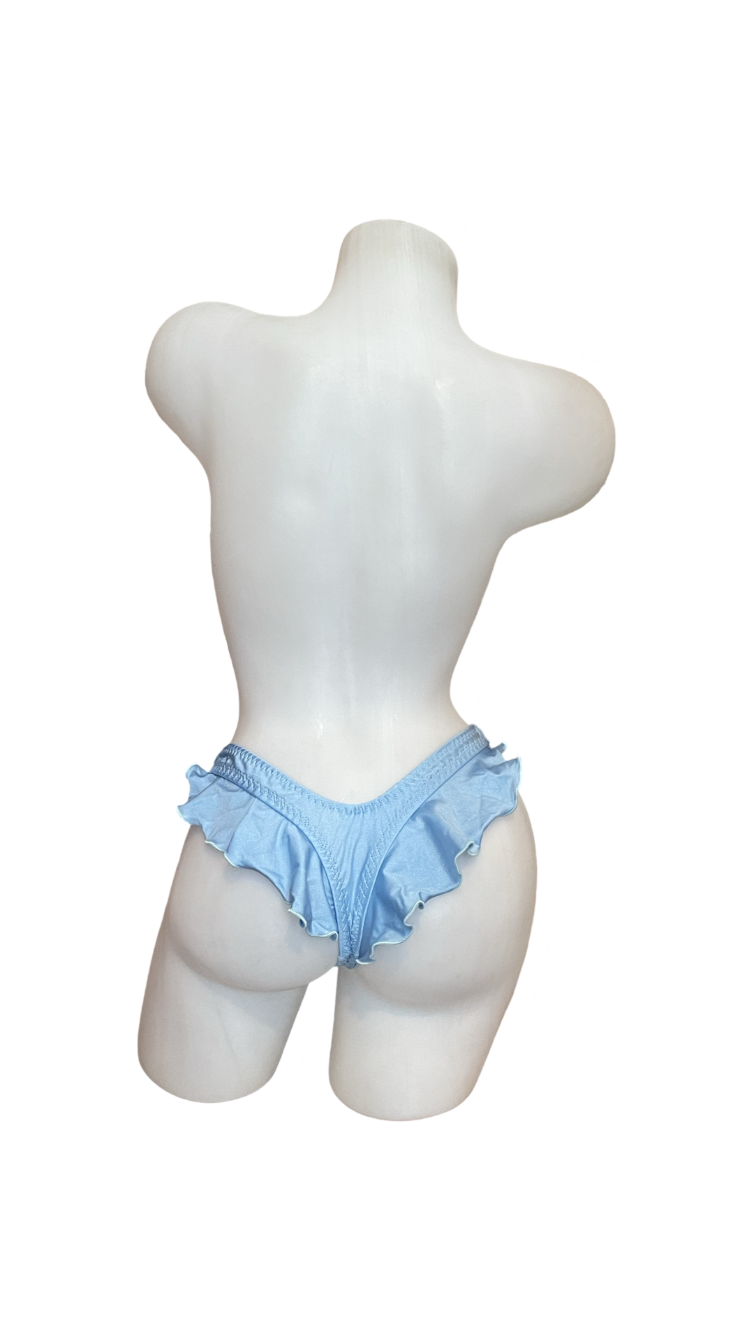 Ruffle Thong Baby Blue