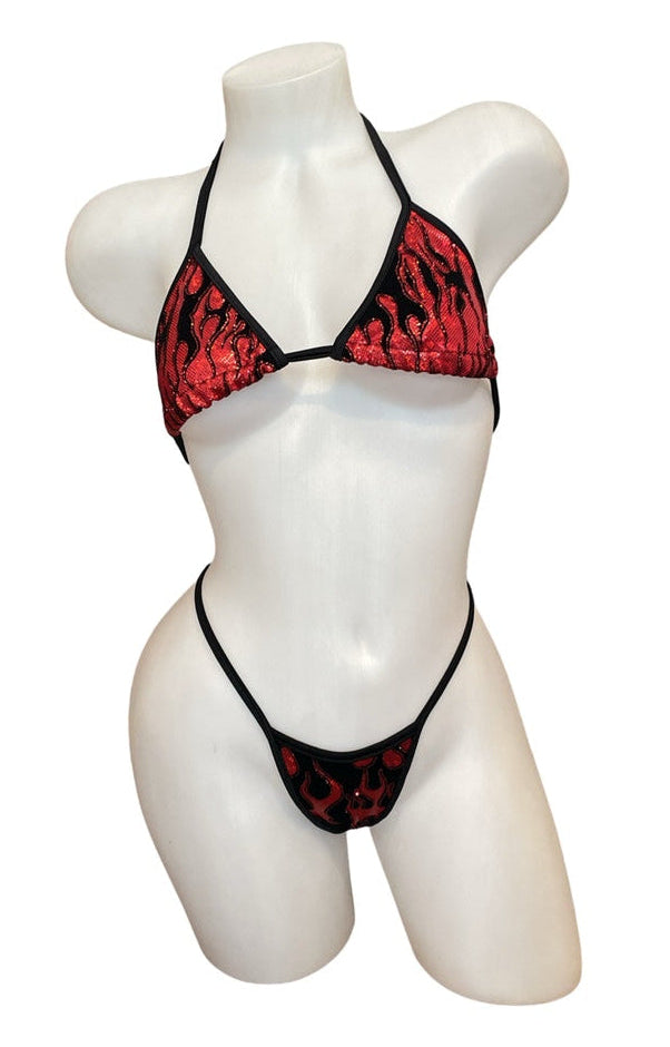 Flames Bikini Set Red - Model Express Vancouver